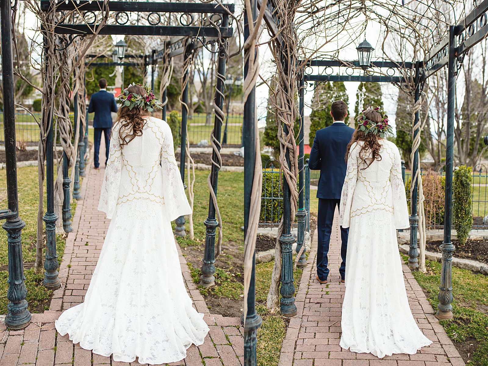 First Look Wadley Farms | Alta Moda Bridal Gown 