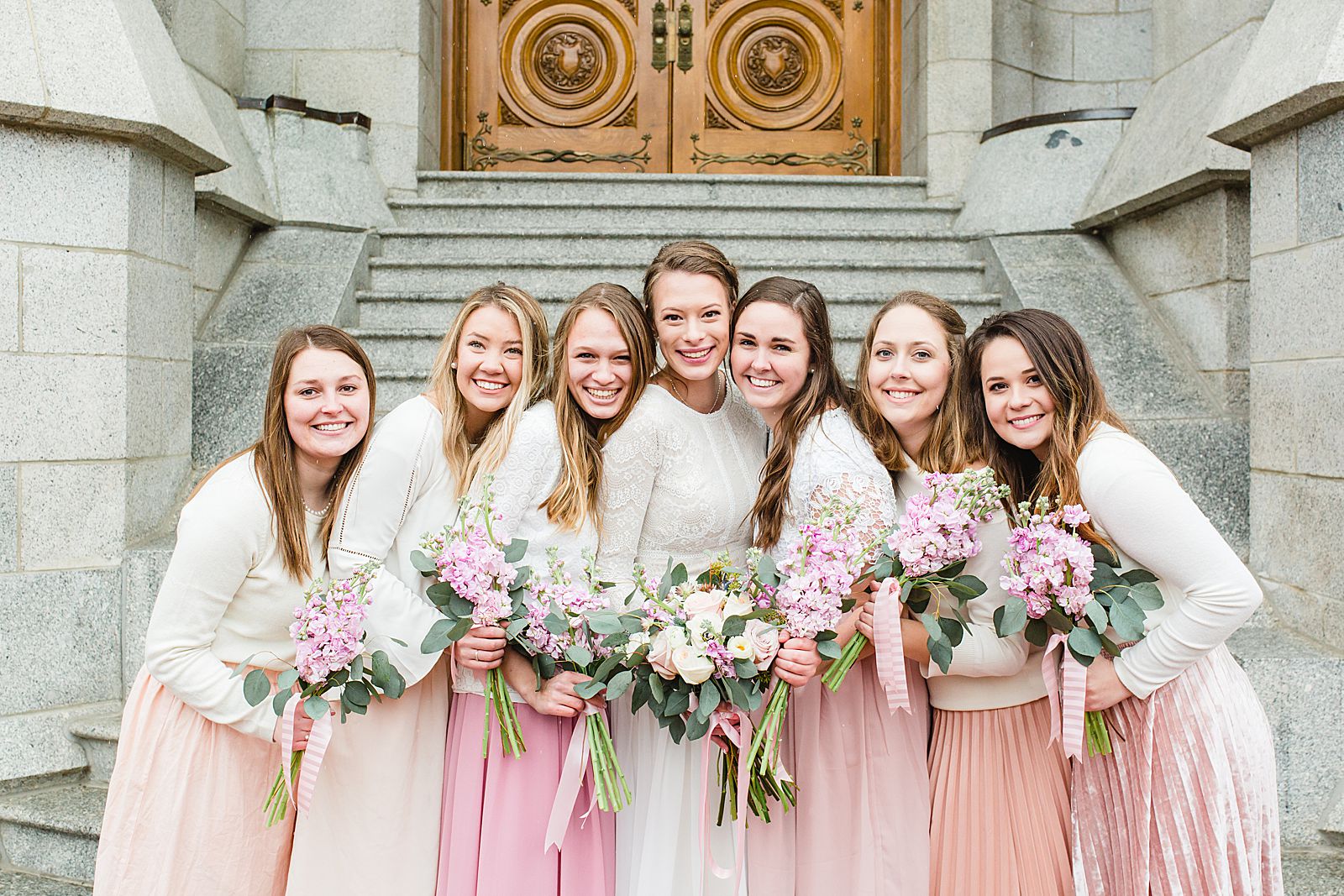 Bridesmaids | Salt Lake Temple Wedding 