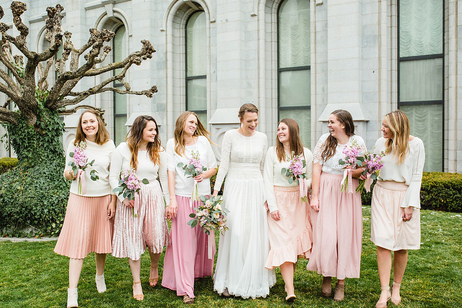 Bridesmaids | Salt Lake Temple Wedding 