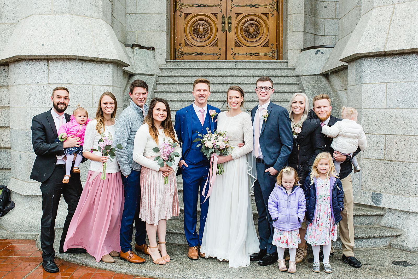 Salt Lake Temple Wedding | Family Pictures 