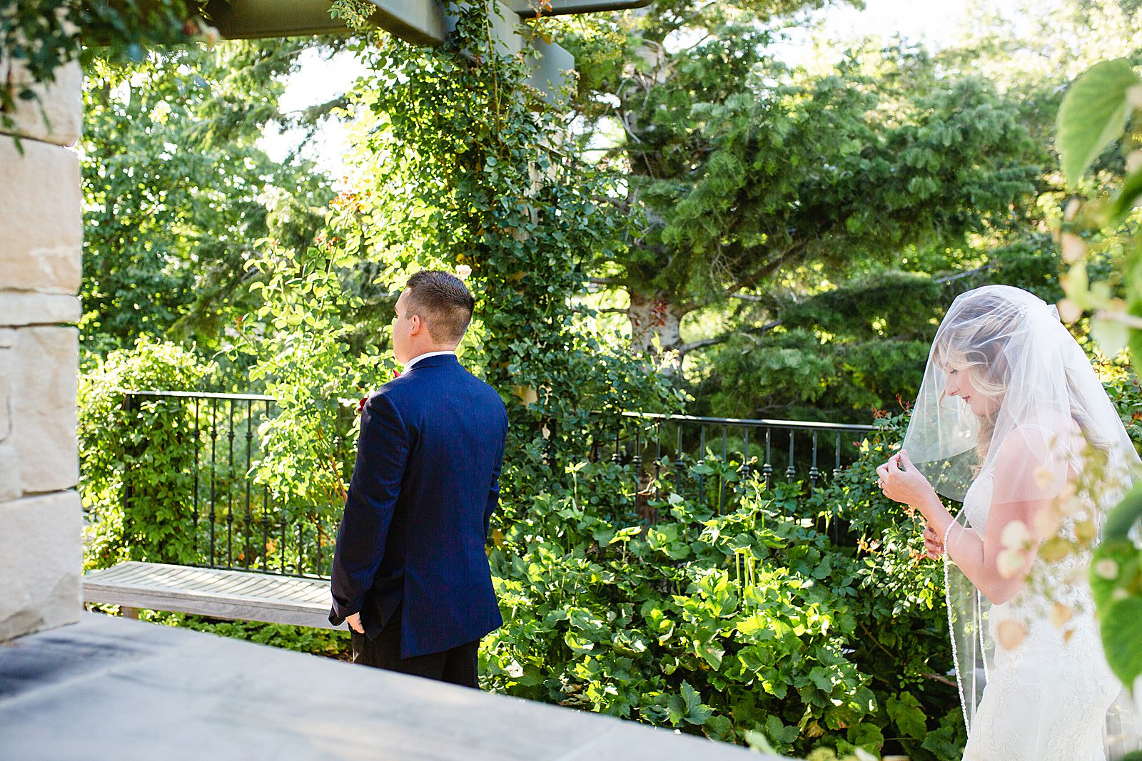 Red Butte Gardens Bridal Session | Utah Wedding Photographer | First Look 
