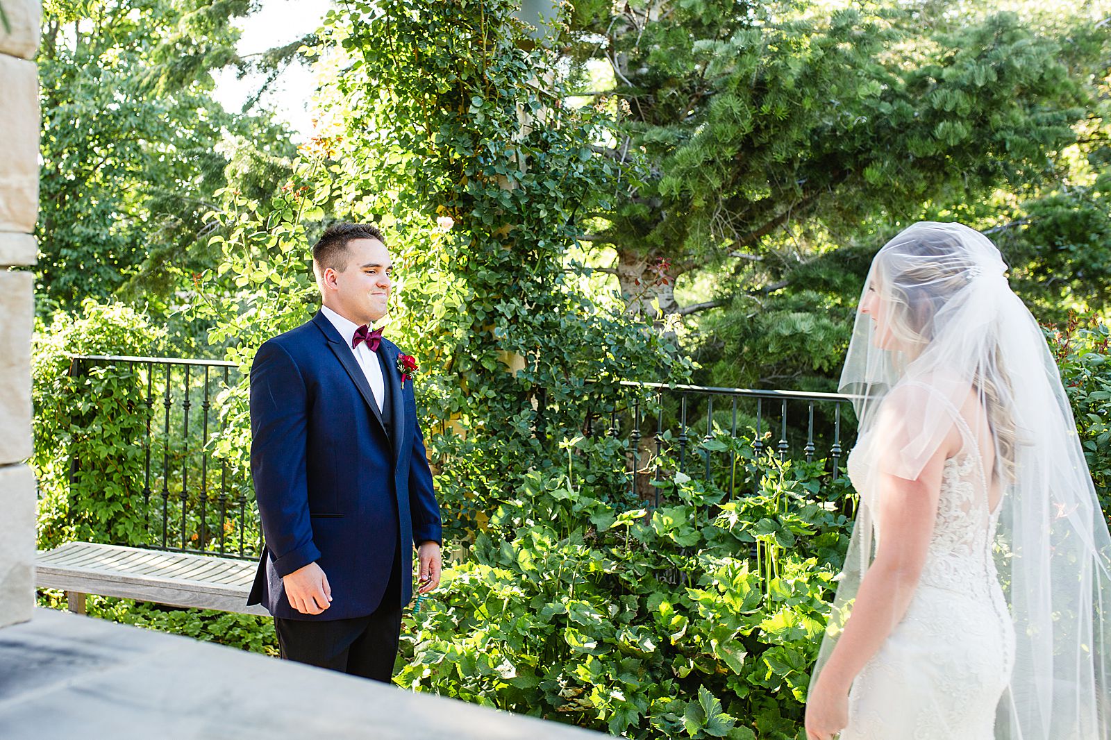Red Butte Gardens Bridal Session | Utah Wedding Photographer | First Look 