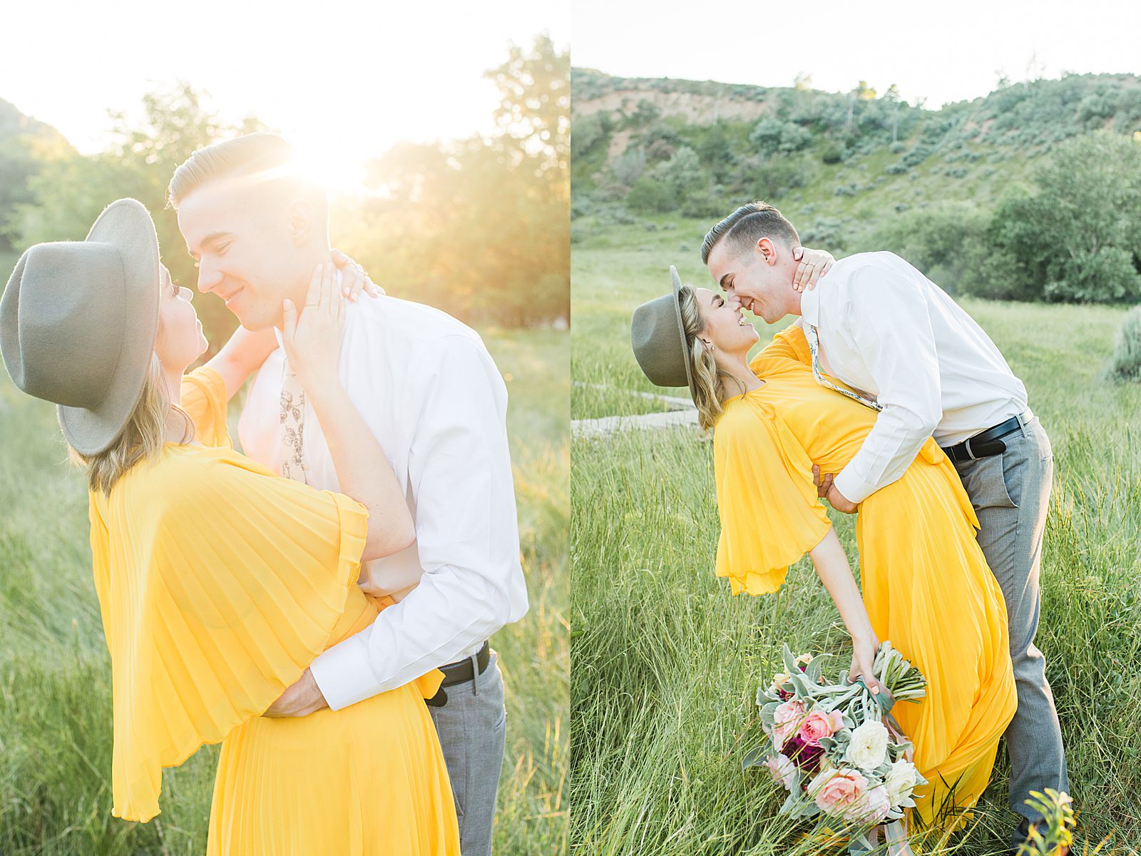 Elegant Engagement Session | Blooms and Branches Bouquet 