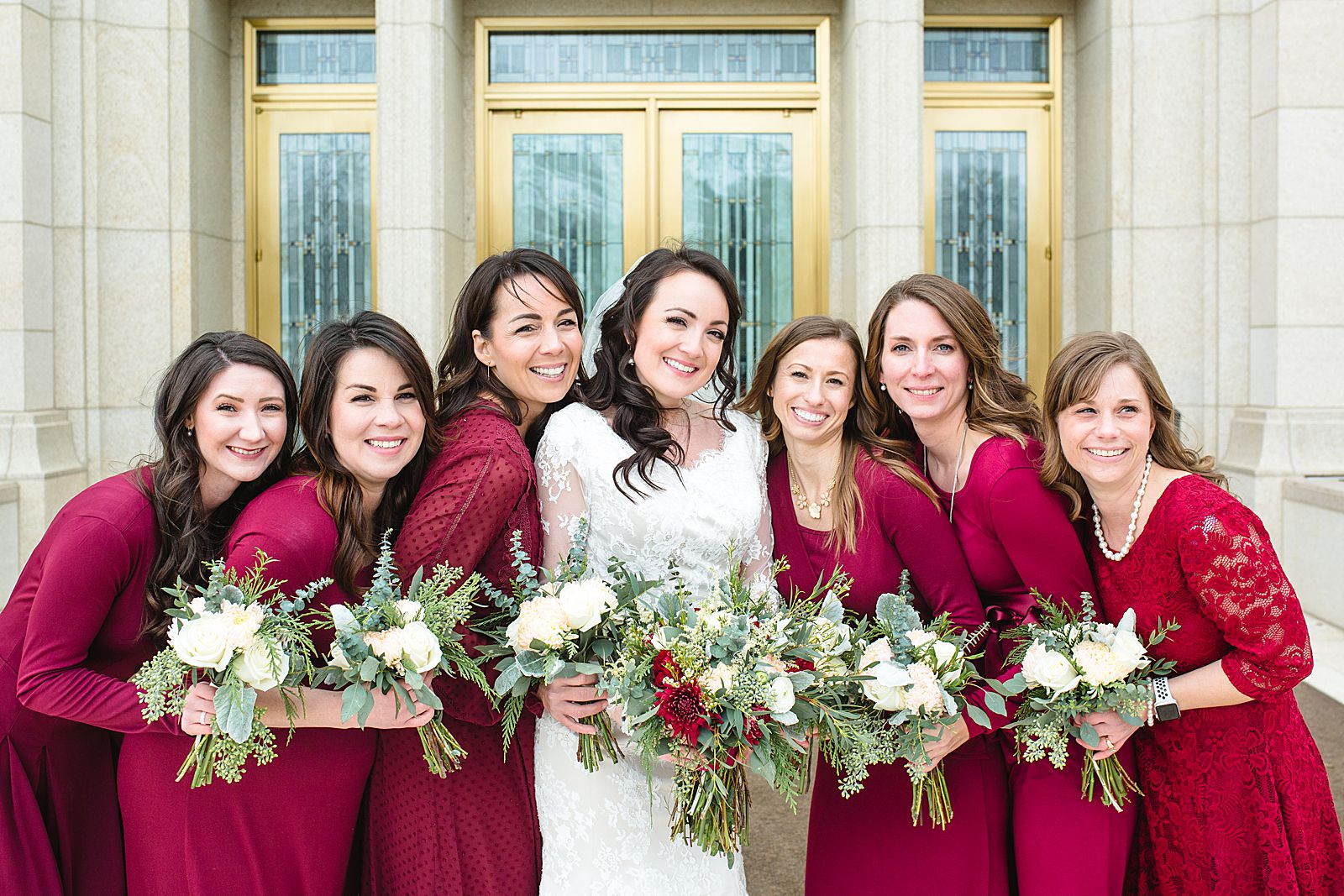 Ogden Utah Temple Wedding | Bridesmaids