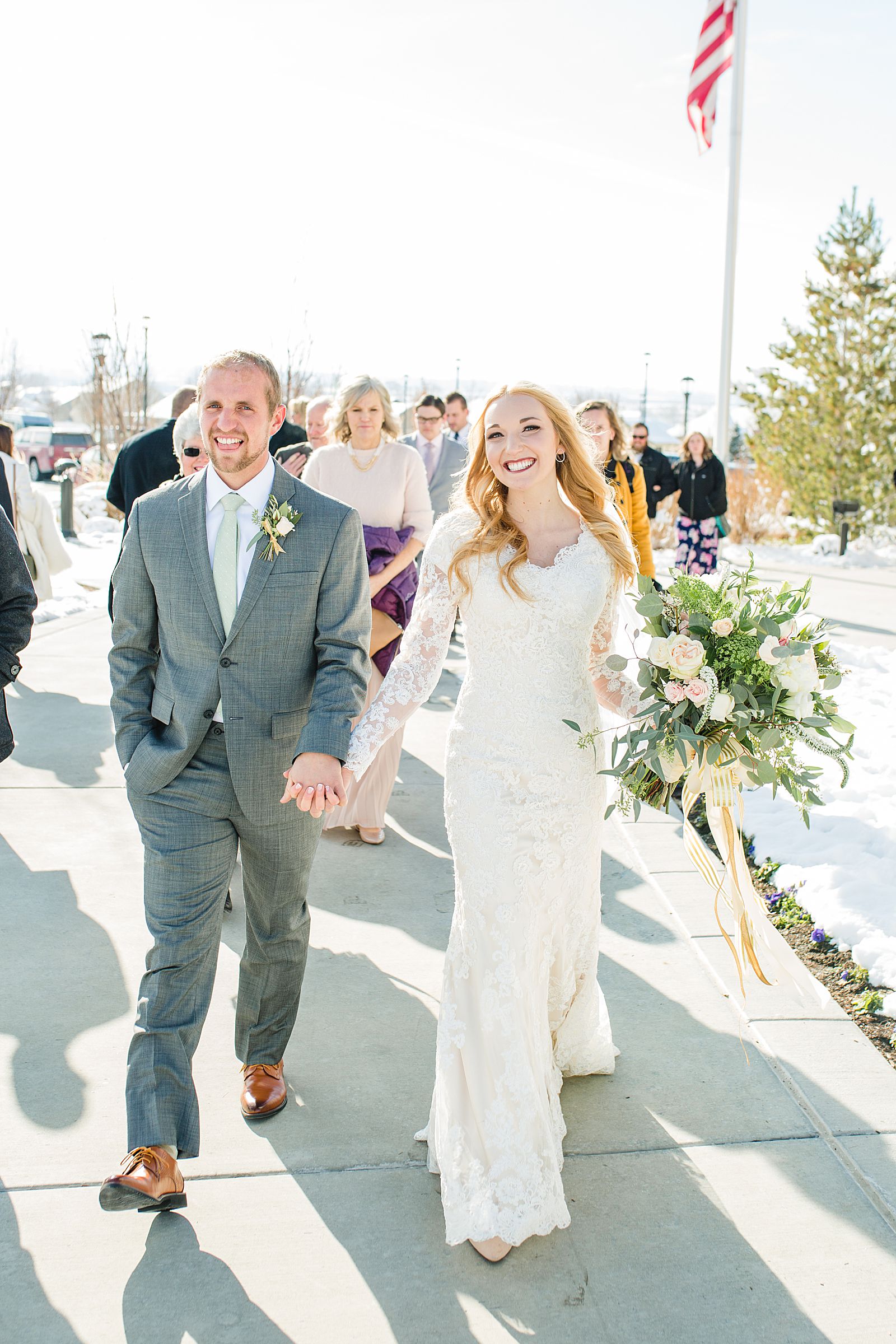 Payson Temple Winter Wedding | Kayla + Justin's Wedding