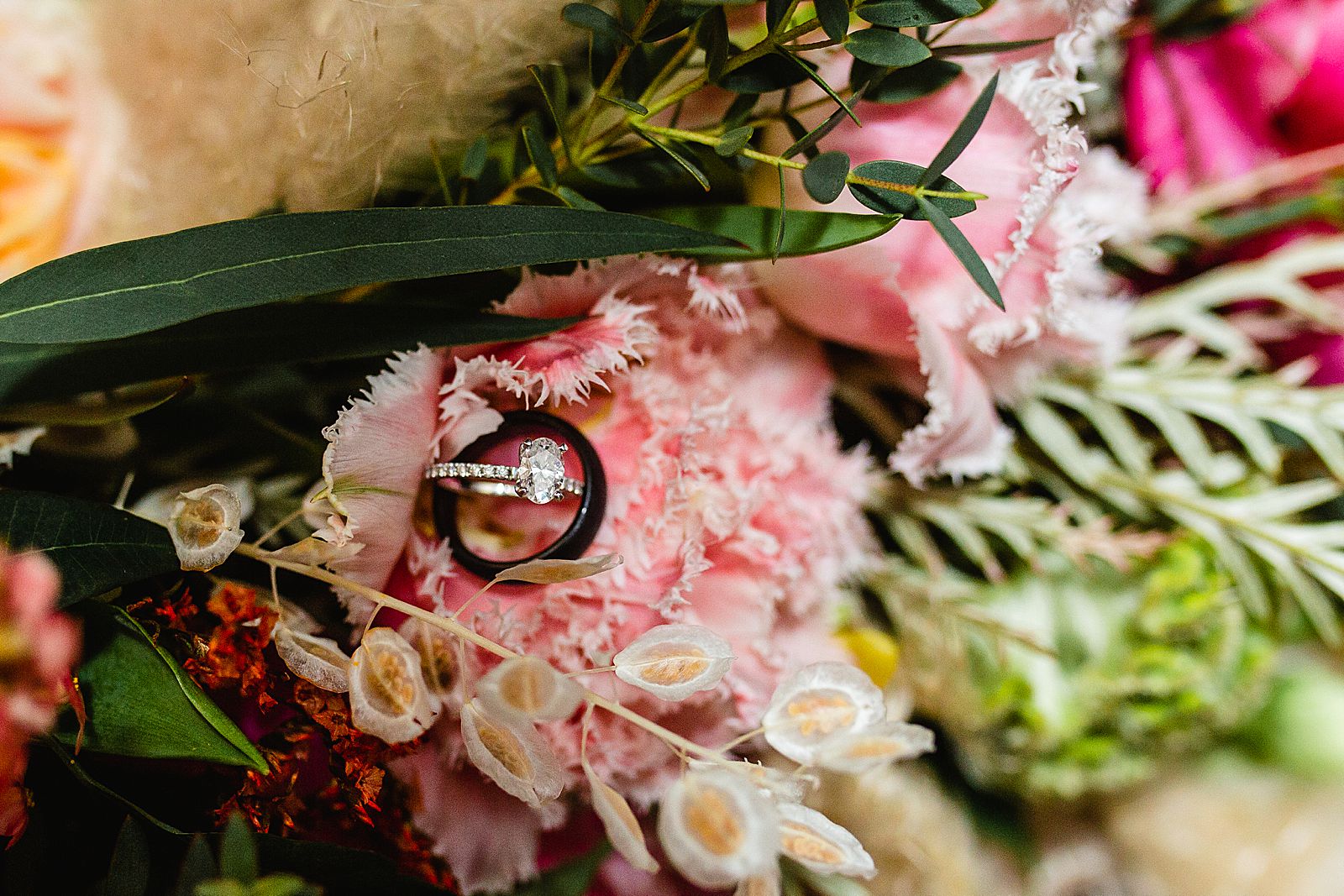 Reception Details | Wedding Dinner Details | Wedding Photographer | California Wedding | Newport Beach Wedding Reception | Bridal Bouquet | Ring Shot | Wedding Ring